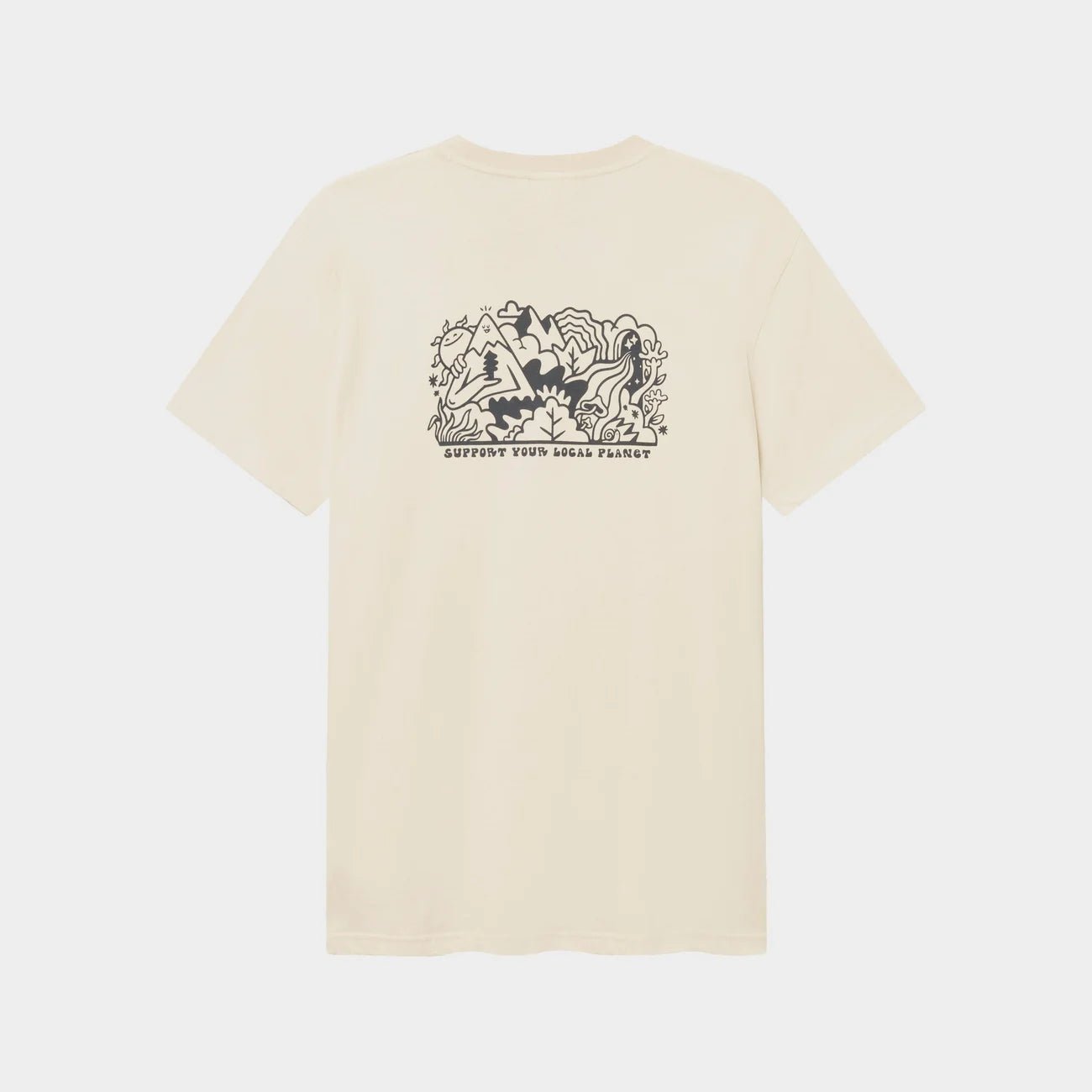 T-shirt Stockholm Rising Logo Oat - WanderWood
