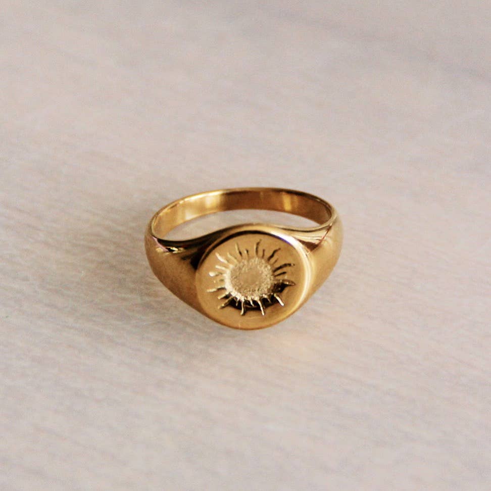 Ring Charm & Sun - Goud