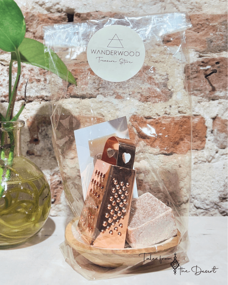 Cadeau Set Amber Rose Gold - WanderWood