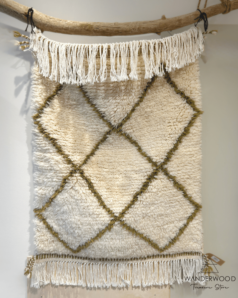 Tapijt Beni Ouarain Olive - WanderWood