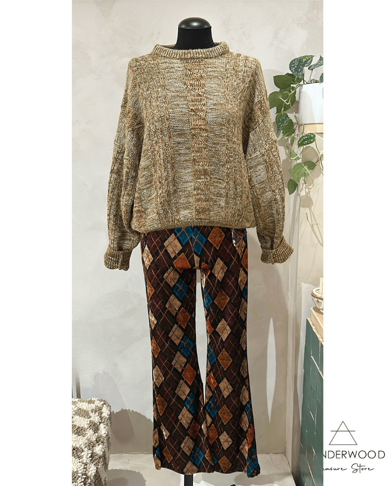 Pre - Loved Broek Flared Velvet - WanderWood