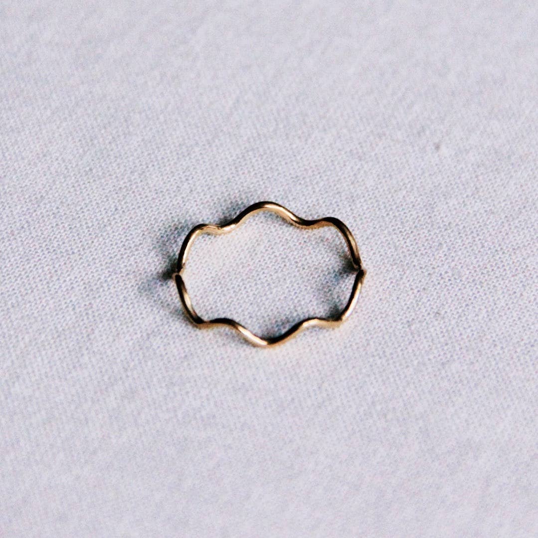Ring Minimalist Wave - Goud
