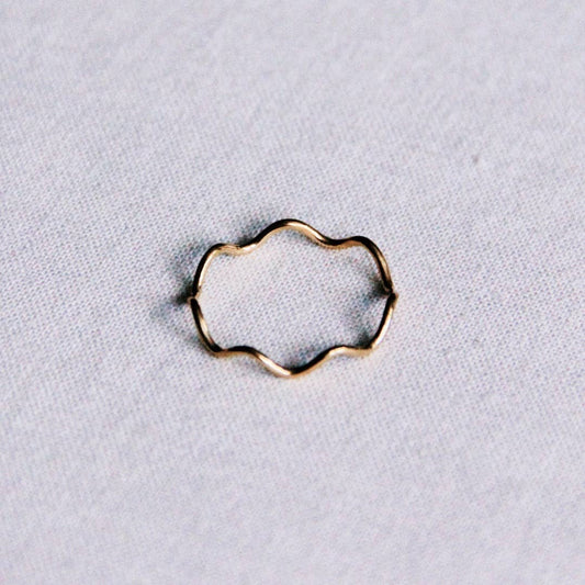 Ring Minimalist Wave - Goud - WanderWood