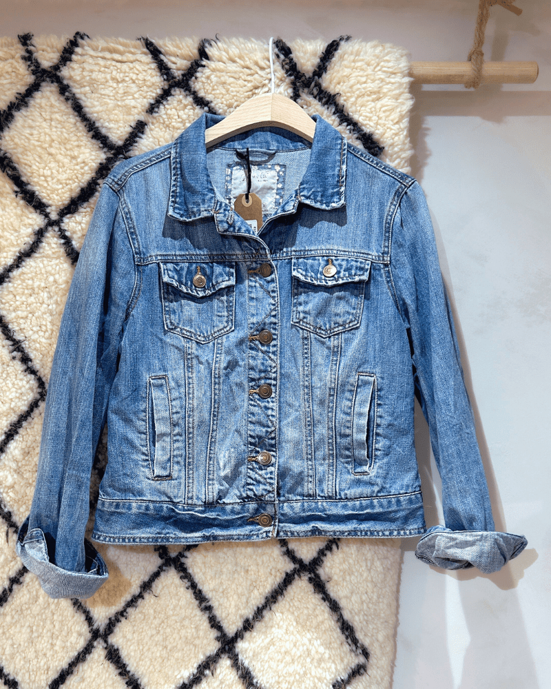 Upcycle Denim Jacket Handpainted - WanderWood