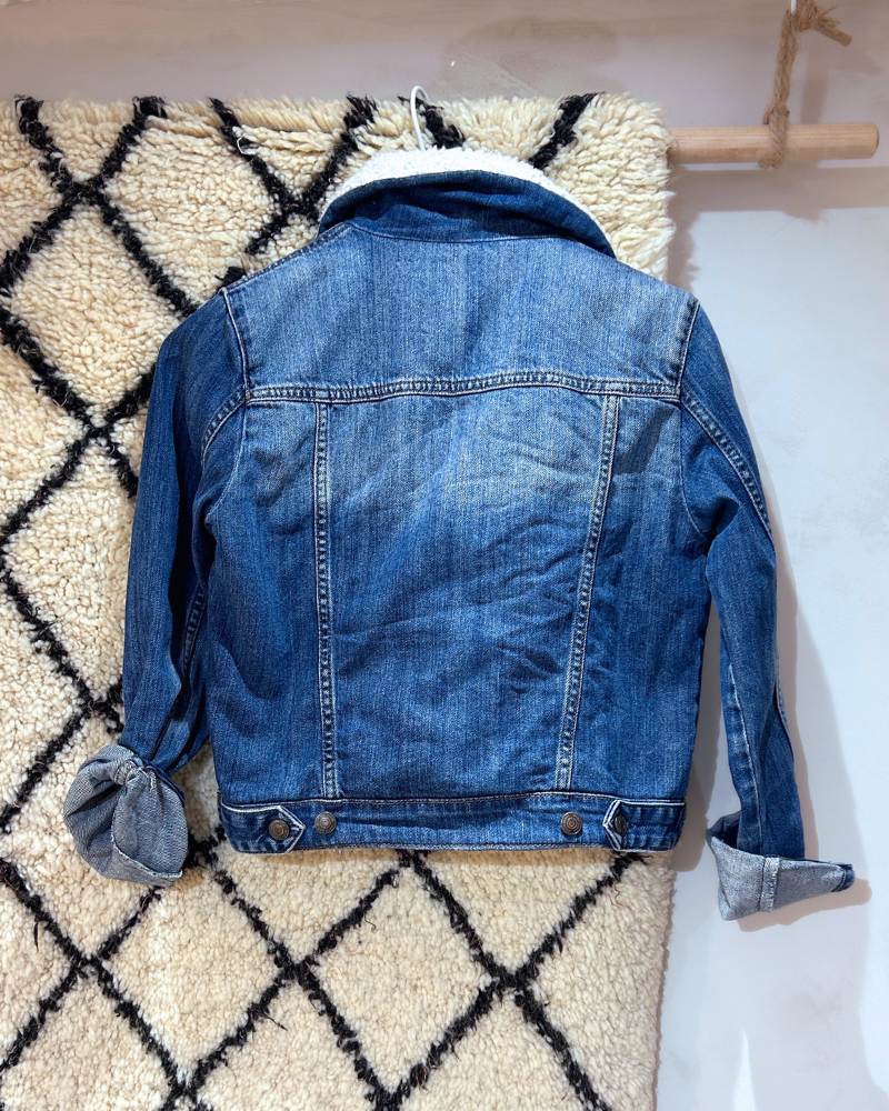 Vintage Denim Jacket Teddy