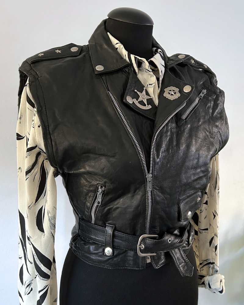 Pre-Loved Leather Biker Gilet
