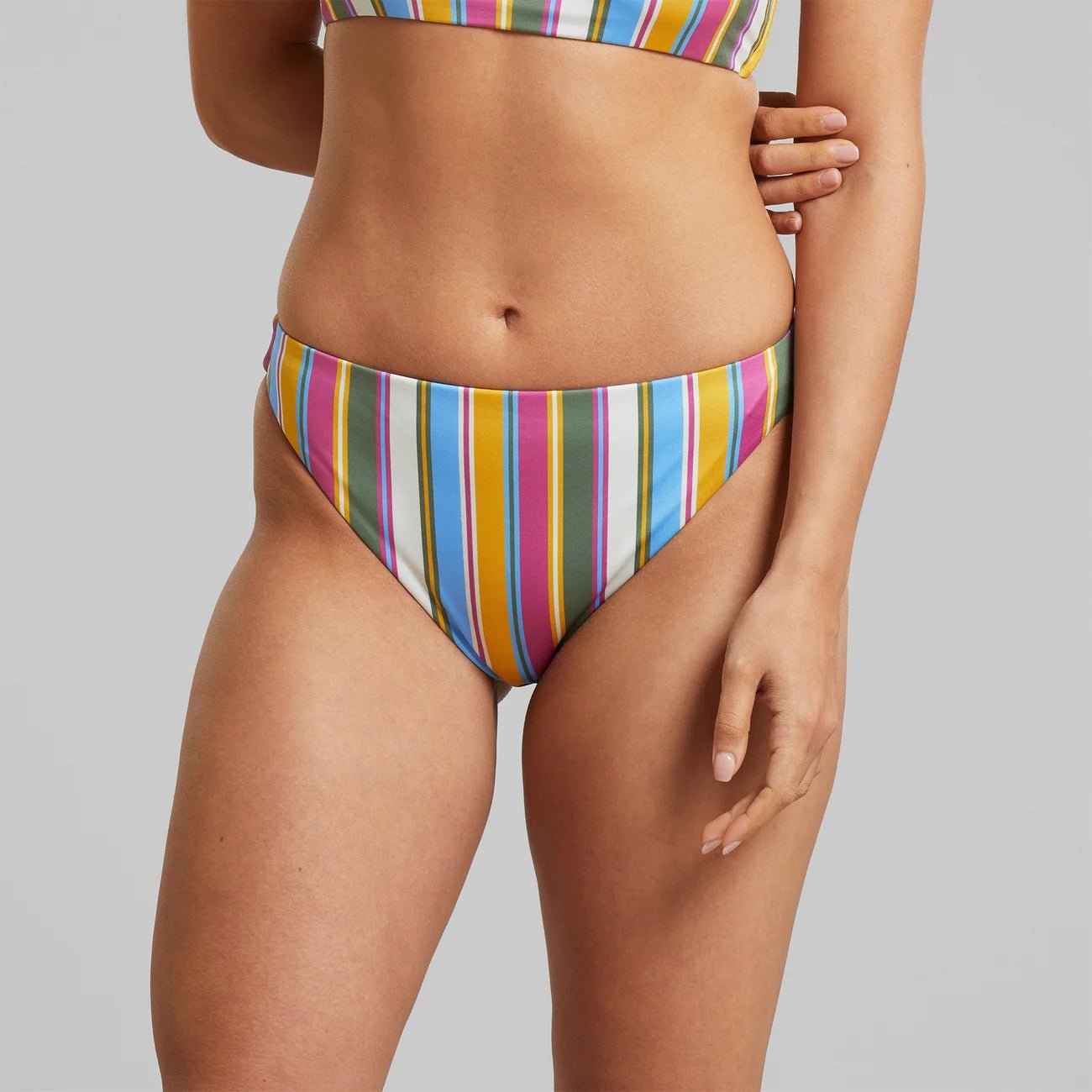 Bikini Broek Sanda Club Stripe Multi color - WanderWood