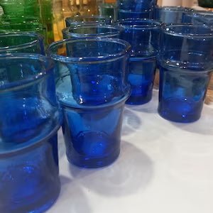 Traditionele Beldi Glazen Blauw - WanderWood