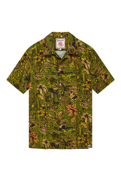 Overhemd Spindrift Shirt Bali Print Green