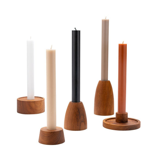 Kaarsenhouder Rea Naturel Brown - WanderWood