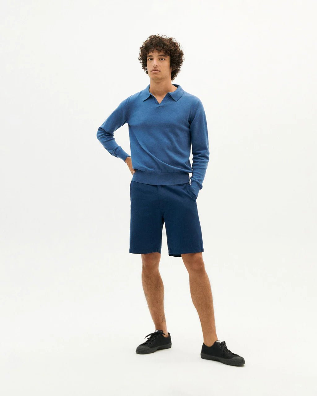 Shorts Alex Night Blue Hemp - WanderWood
