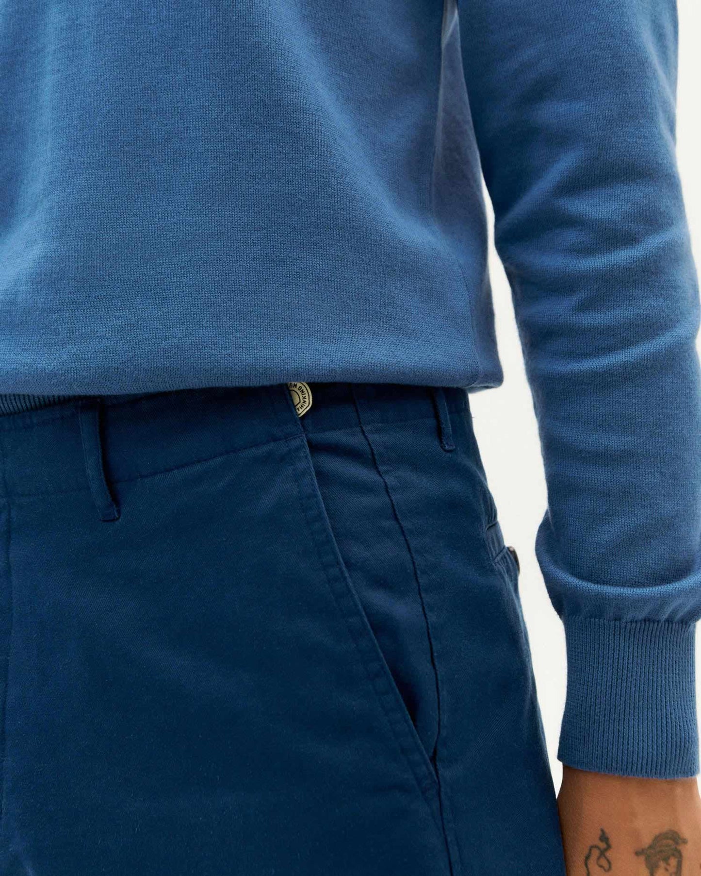 Shorts Alex Night Blue Hemp - WanderWood