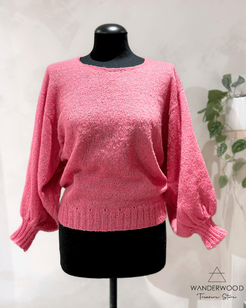 Pre - Loved Trui Pink Glitter - WanderWood
