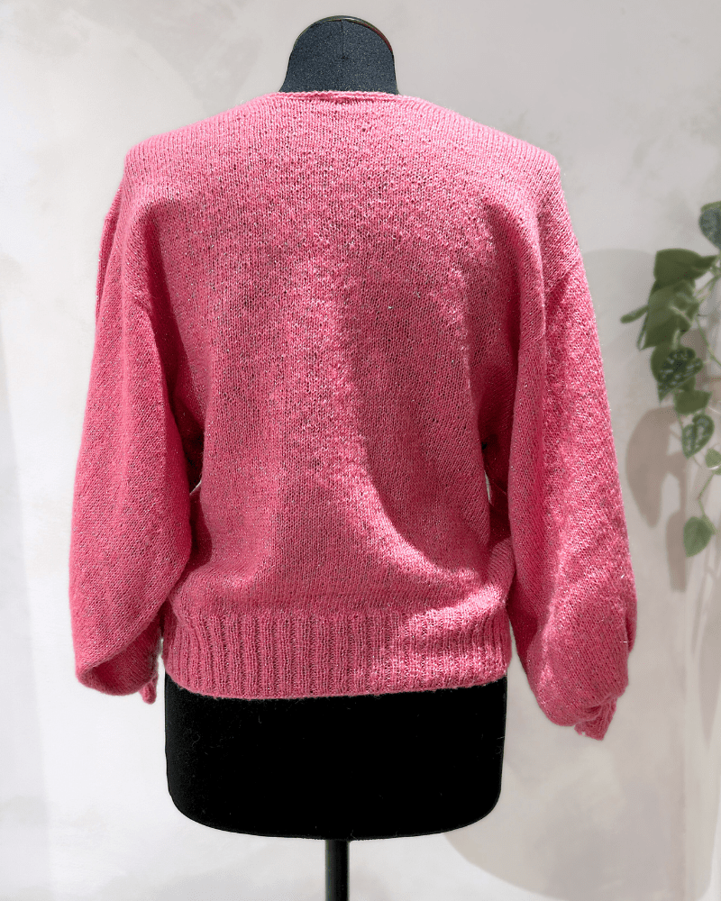 Pre - Loved Trui Pink Glitter - WanderWood