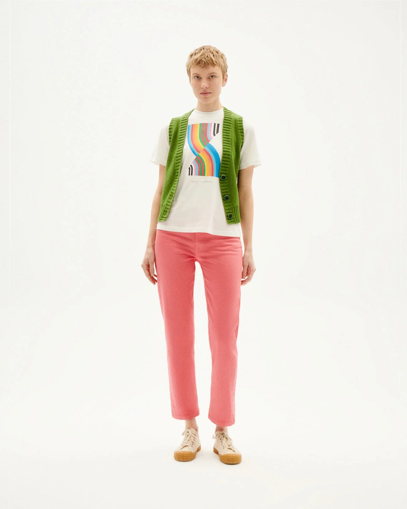 model met broek Nele in het roze