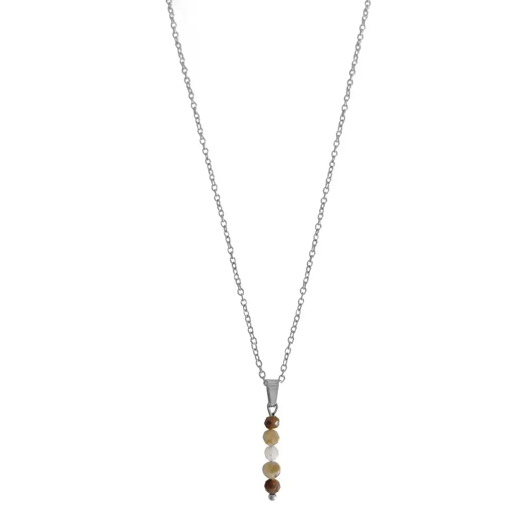 Ketting Zen Gemstone Necklace Goud - WanderWood