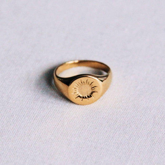 Ring Charm & Sun - Goud - WanderWood