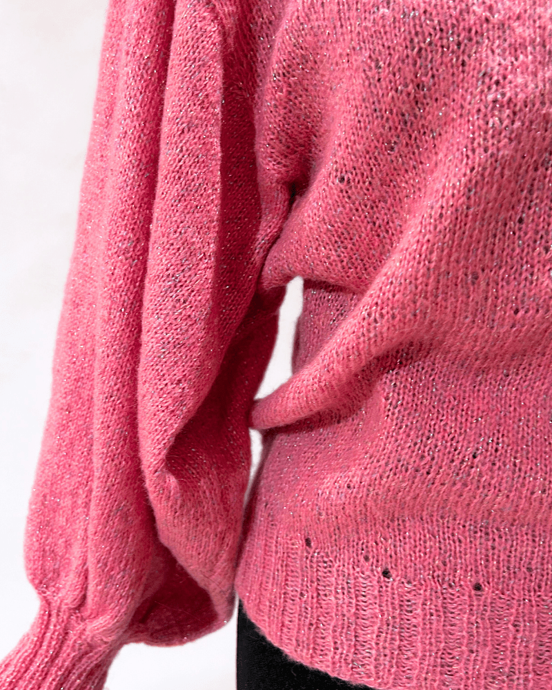 Pre - Loved Trui Pink Glitter - WanderWood