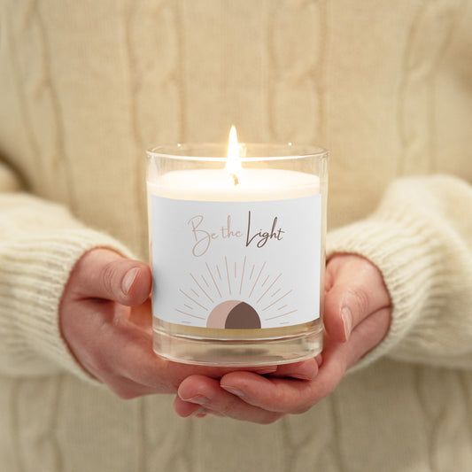 Sojawas Kaars in Glas 'Be the Light" - Vegan