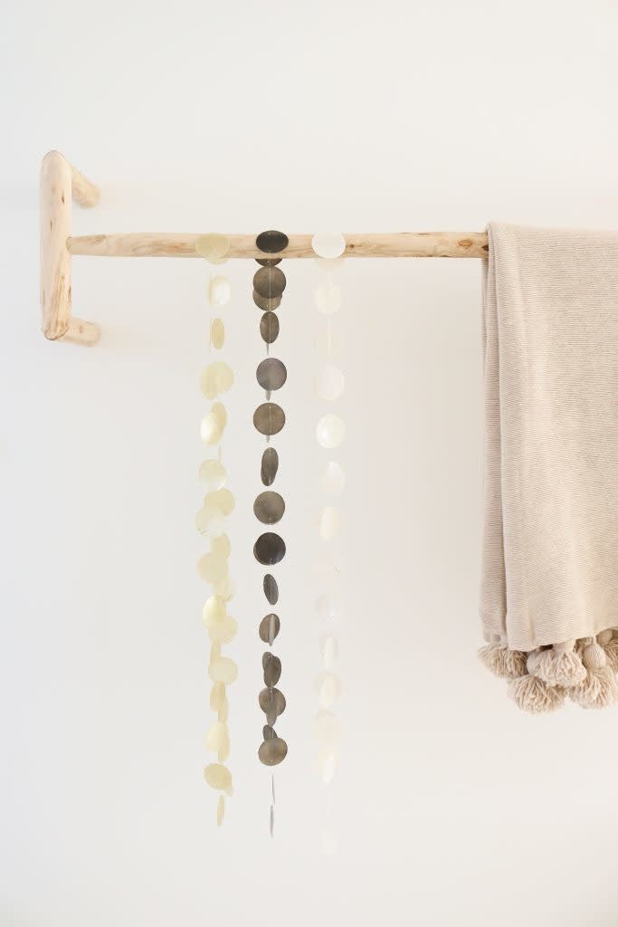 Schelpslinger S Antraciet en Naturel - WanderWood