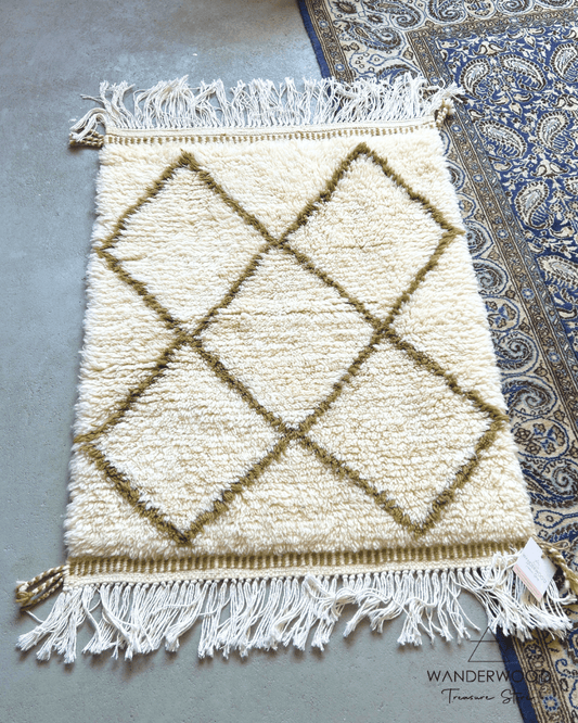 Tapijt Beni Ouarain Olive - WanderWood