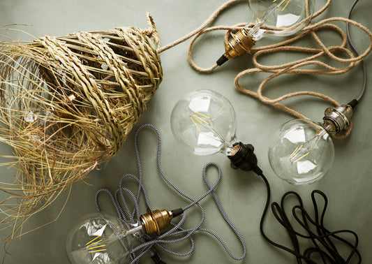 Lampenhouder Snoer en Fitting Jute - WanderWood