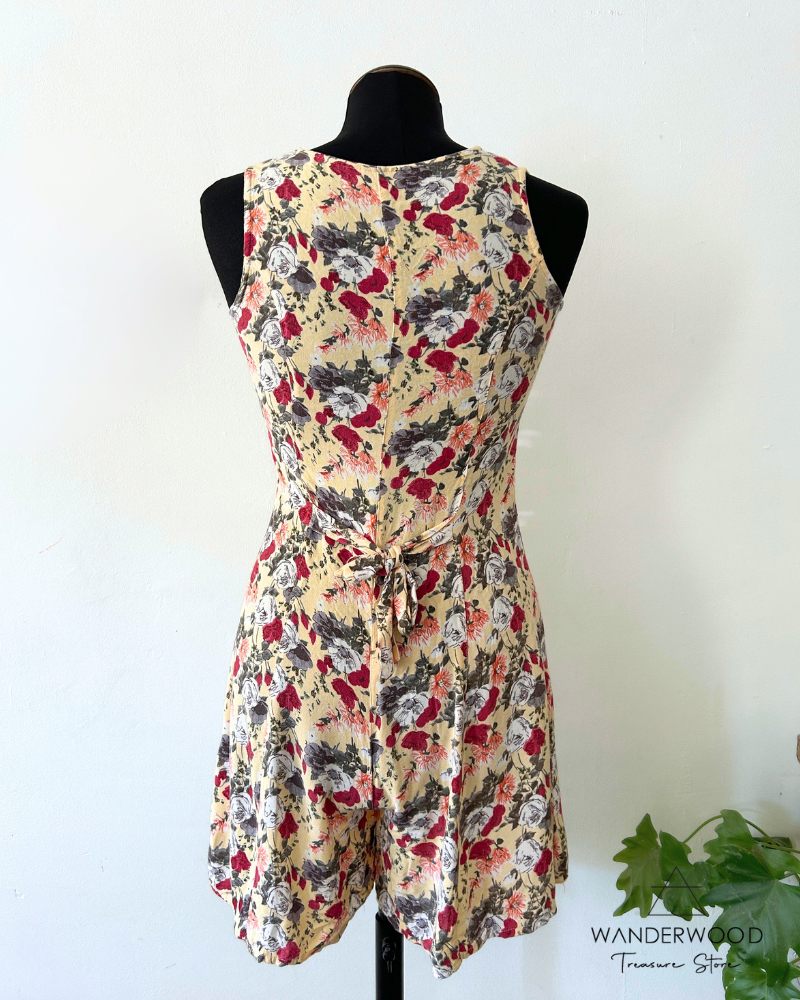 Vintage Playsuit Summer Flower