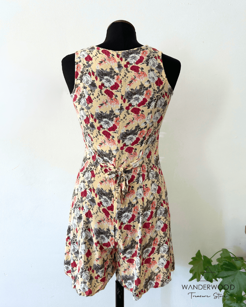 Vintage Playsuit Summer Flower - WanderWood