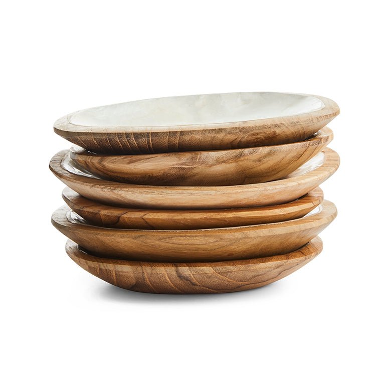 Schaaltje Capiz Hout / Schelp Wit - WanderWood