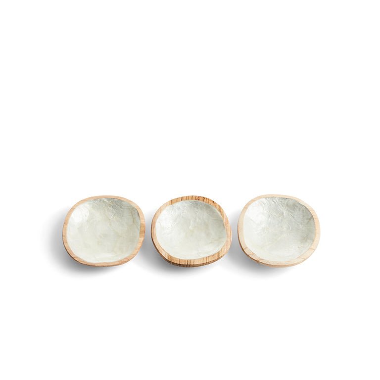 Schaaltje Capiz Hout / Schelp Wit - WanderWood