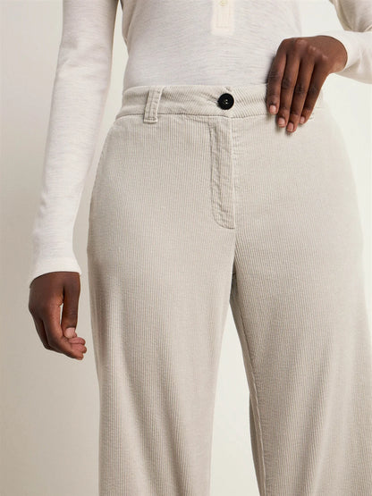 Broek Marlene Corduroy Light Grey