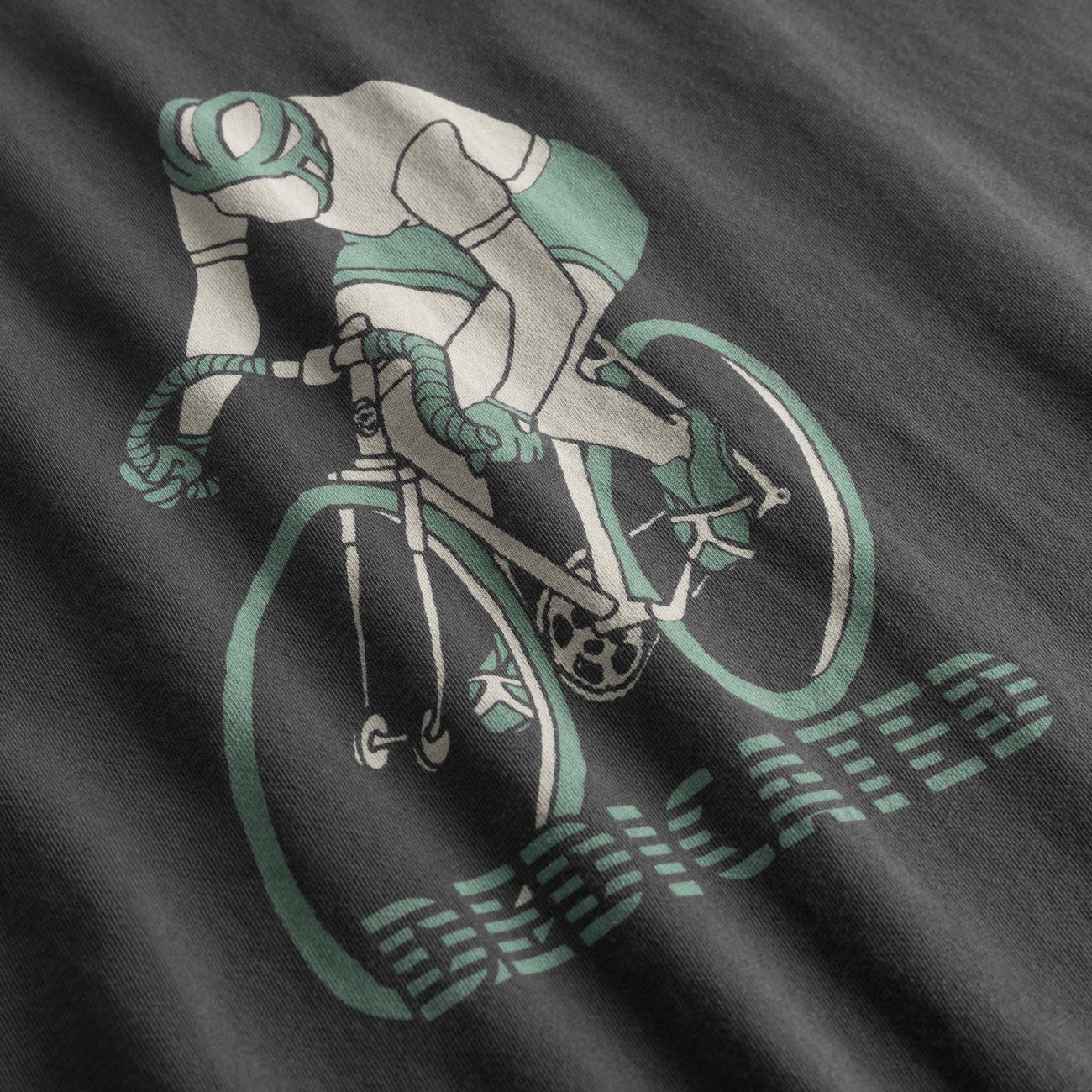 T-shirt Stockholm Retro Bike Charcoal