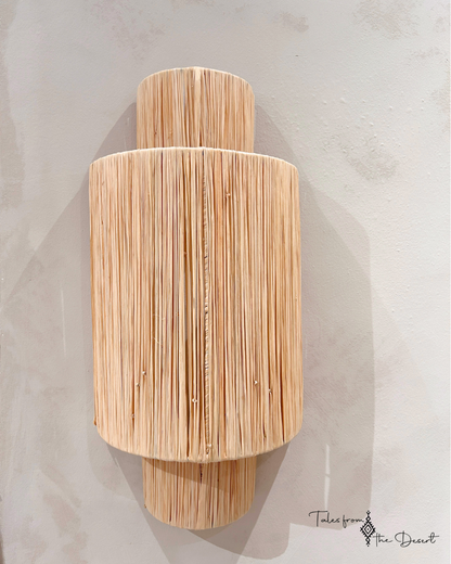 Raffia Wandlamp