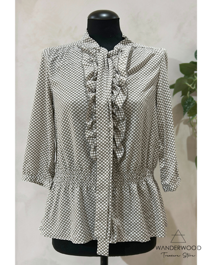 Pre-Loved Blouse BB Check Taupe