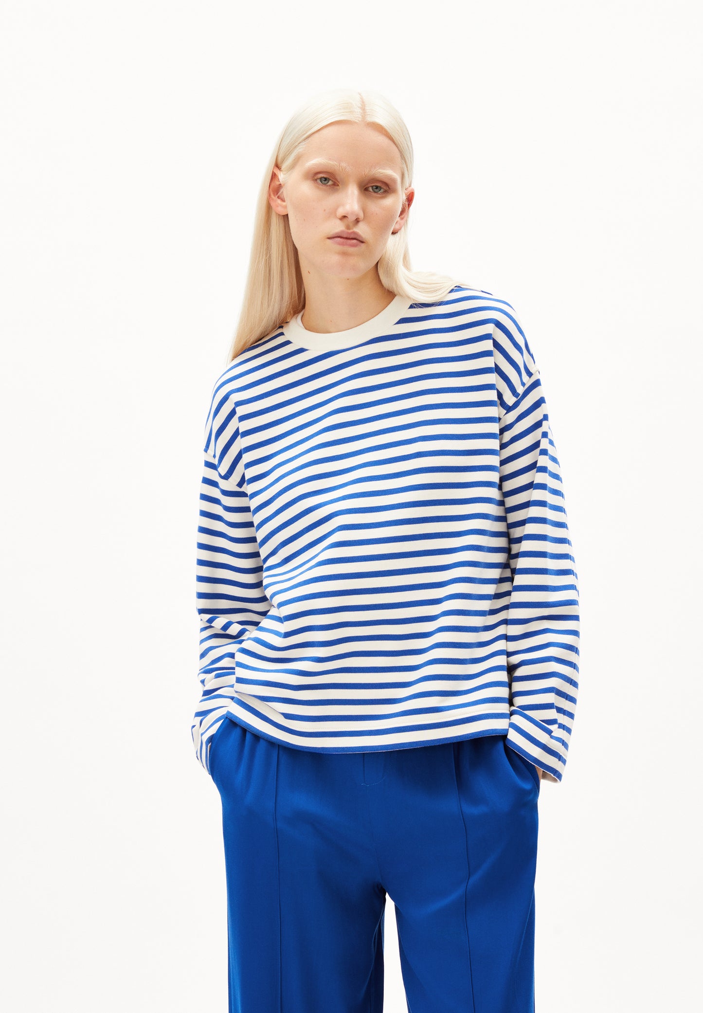 Sweater Frankaa Stripe Dynamo Blue-Undyed