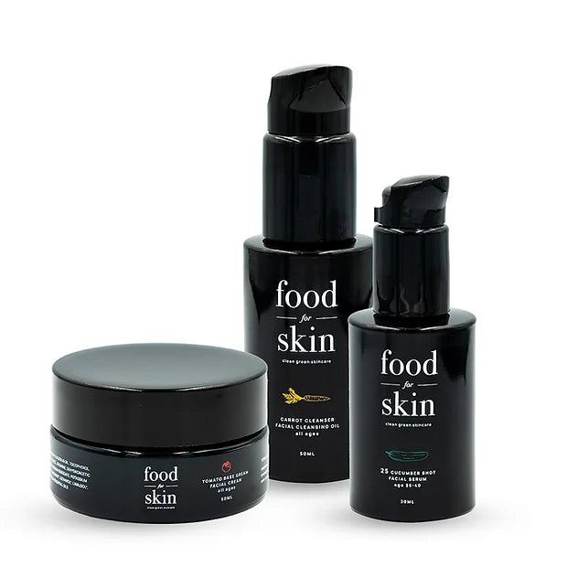 Set van Food for skin verzorgingsproducten bij WanderWood