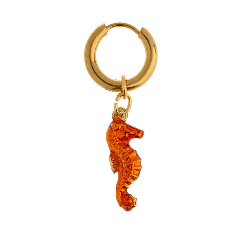 Oorbel Seahorse Orange