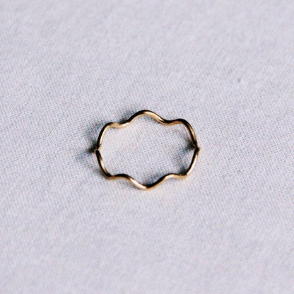 Ring Minimalist Wave - Goud