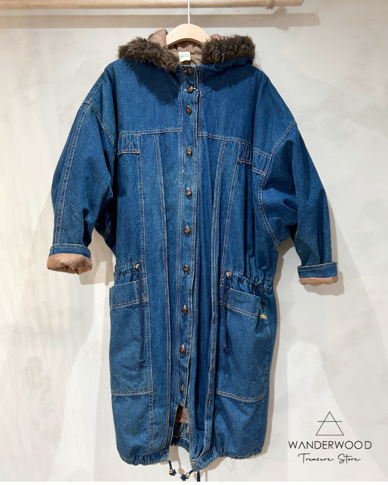 Oversized Vintage Denim Parka Lang