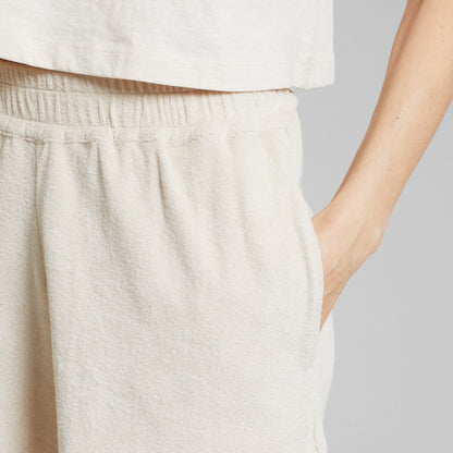 Terry Shorts Aspudden Oat White