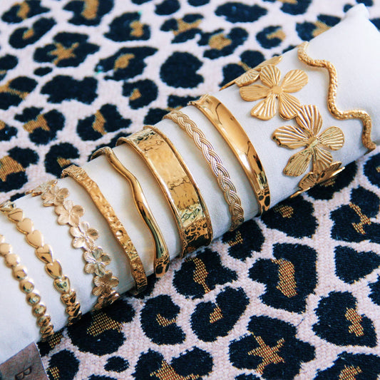 Bangle Armband Wave Small - Goud - WanderWood