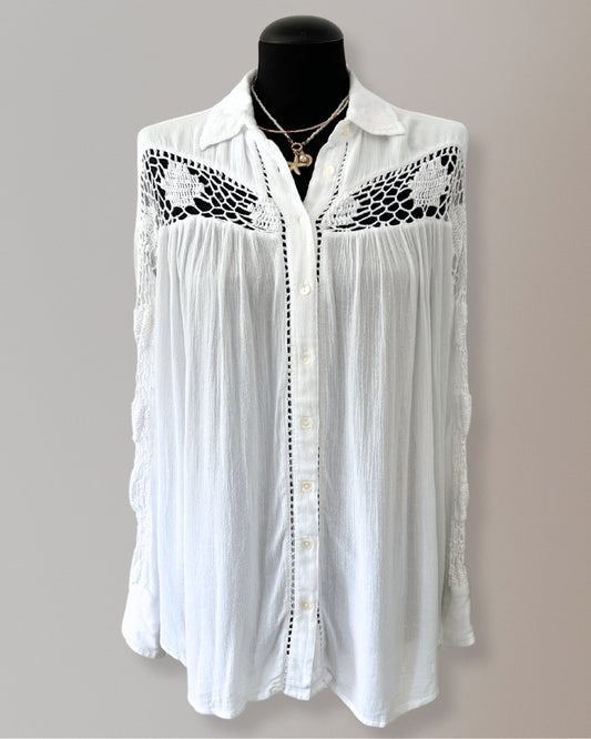 Blouse Free People wit bij WanderWood