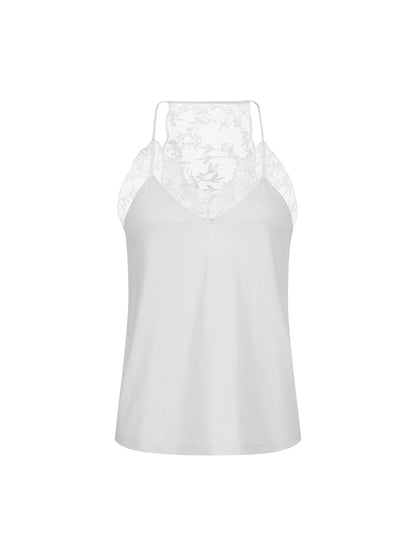 Top met Kant Off White (GOTS)