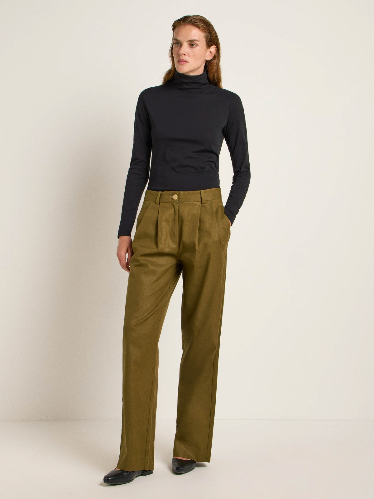 Broek Marlene Dark Olive