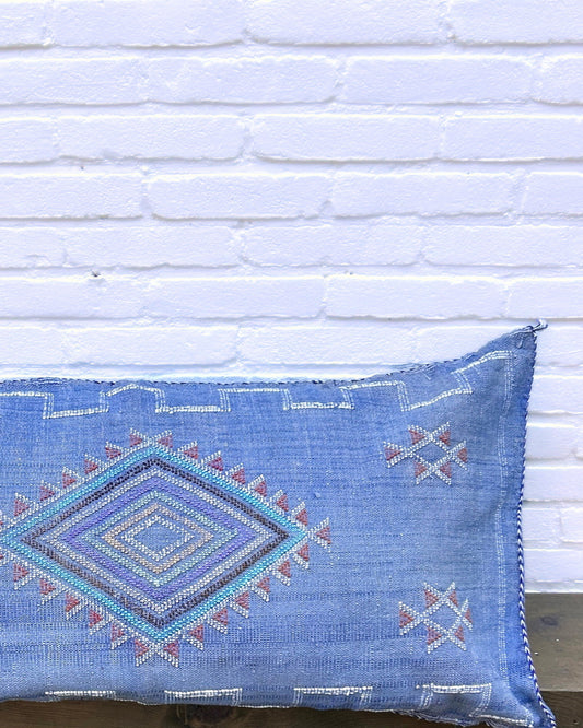 Sabra Kussen XL - Cactus Zijde Indigo