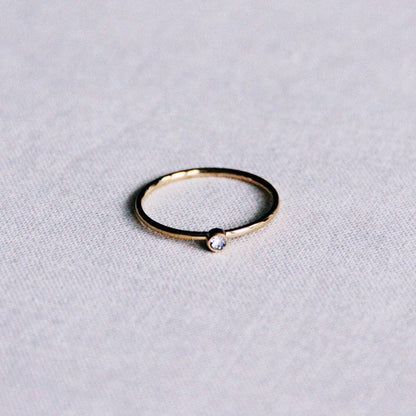 Ring Minimalist Zirconia – Goud