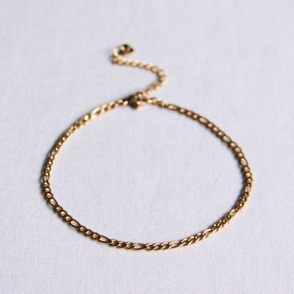 Enkelbandje 3mm - Goud