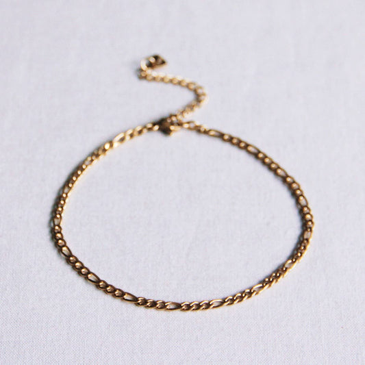 Enkelbandje 3mm - Goud