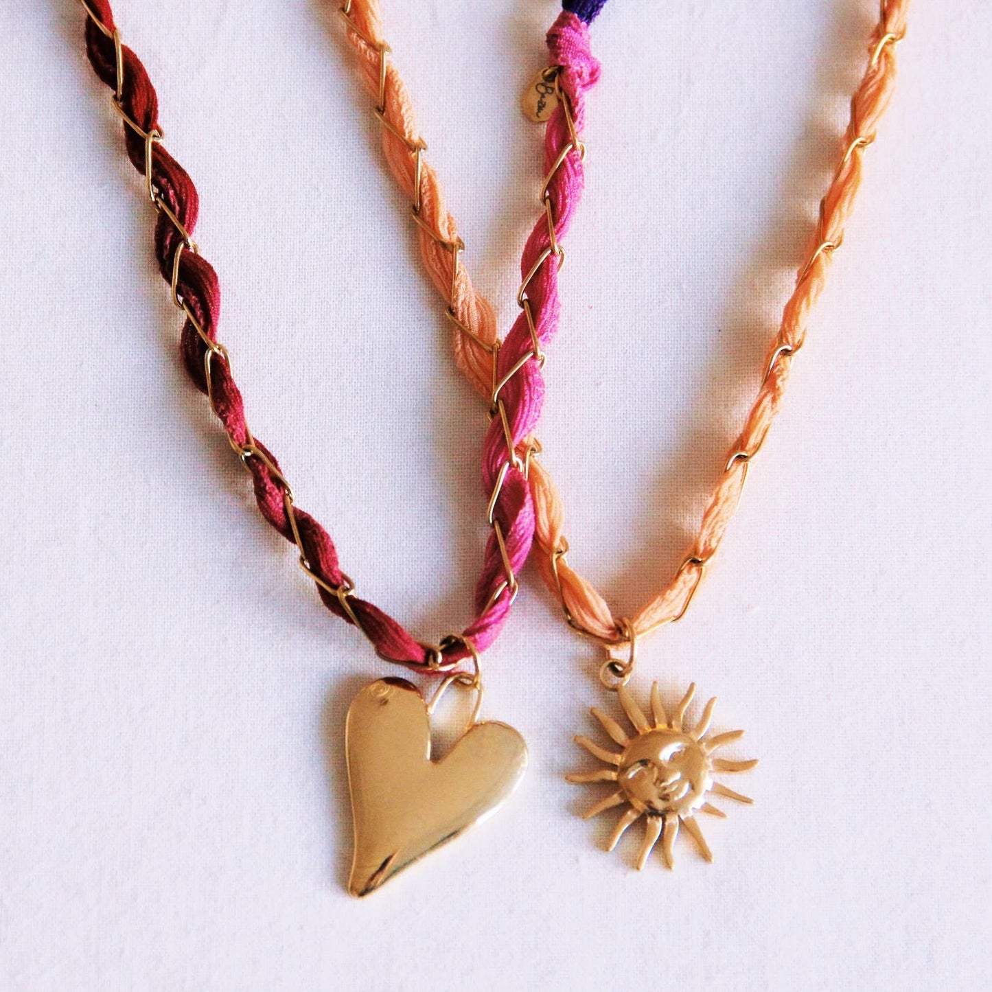Ketting D-chain Zijde & Sun - Salmon