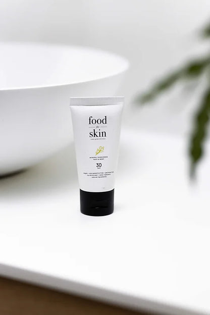 Zonnebrandcreme SPF30 van food for skin bij WanderWood